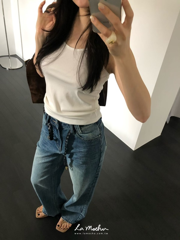 牛仔直筒小腳褲